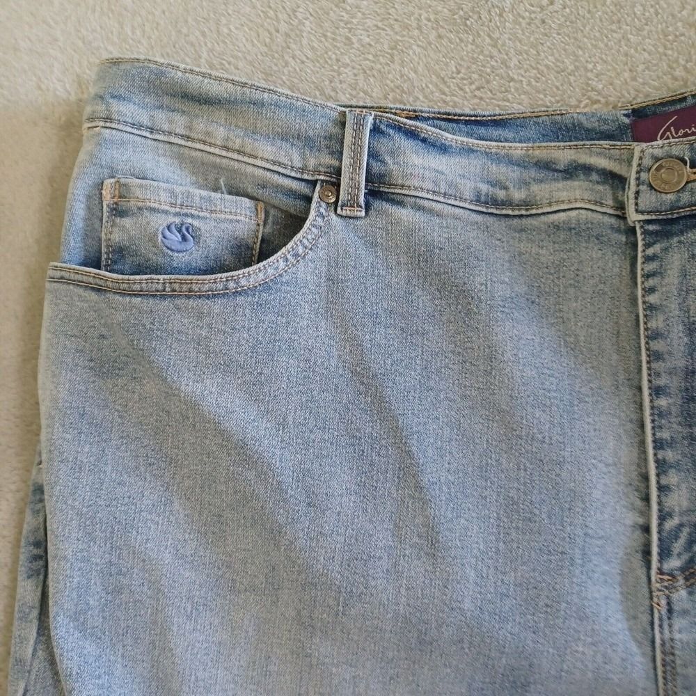 Gloria Vanderbilt Amanda Jeans 24W Ankle Straight Leg Light Wash Stretch Comfort - Picture 6 of 9